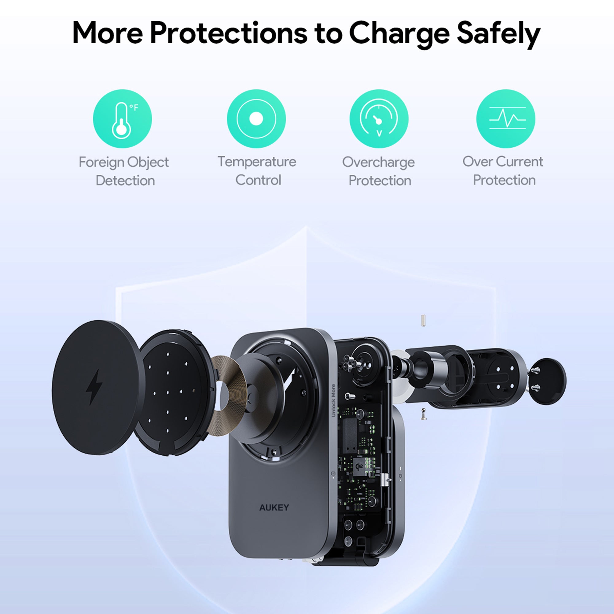 LC-MC312 MagFusion Z Qi2 MFW 3-in-1 15W Foldable Magnetic Fast Wireless Charging Station
