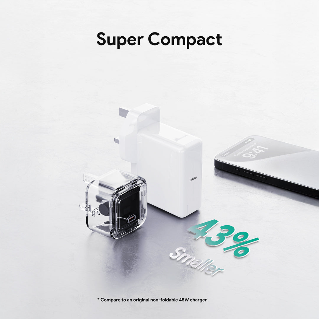 PA-C2 Comet 45W PD Wall Charger with GaN Technology
