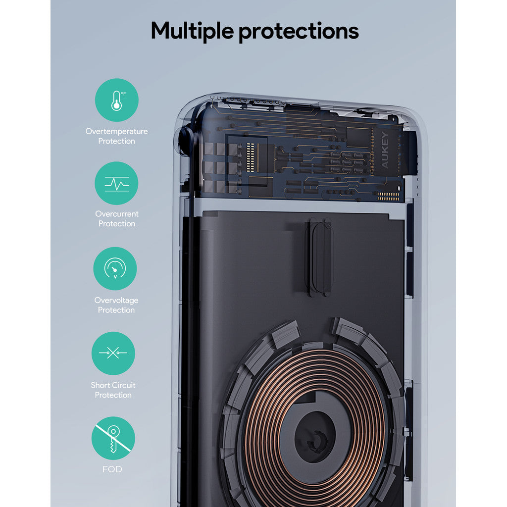 PB-MS05 Magfusion 6700mAh 20W Qi2 Magnetic Wireless Charging Power Bank