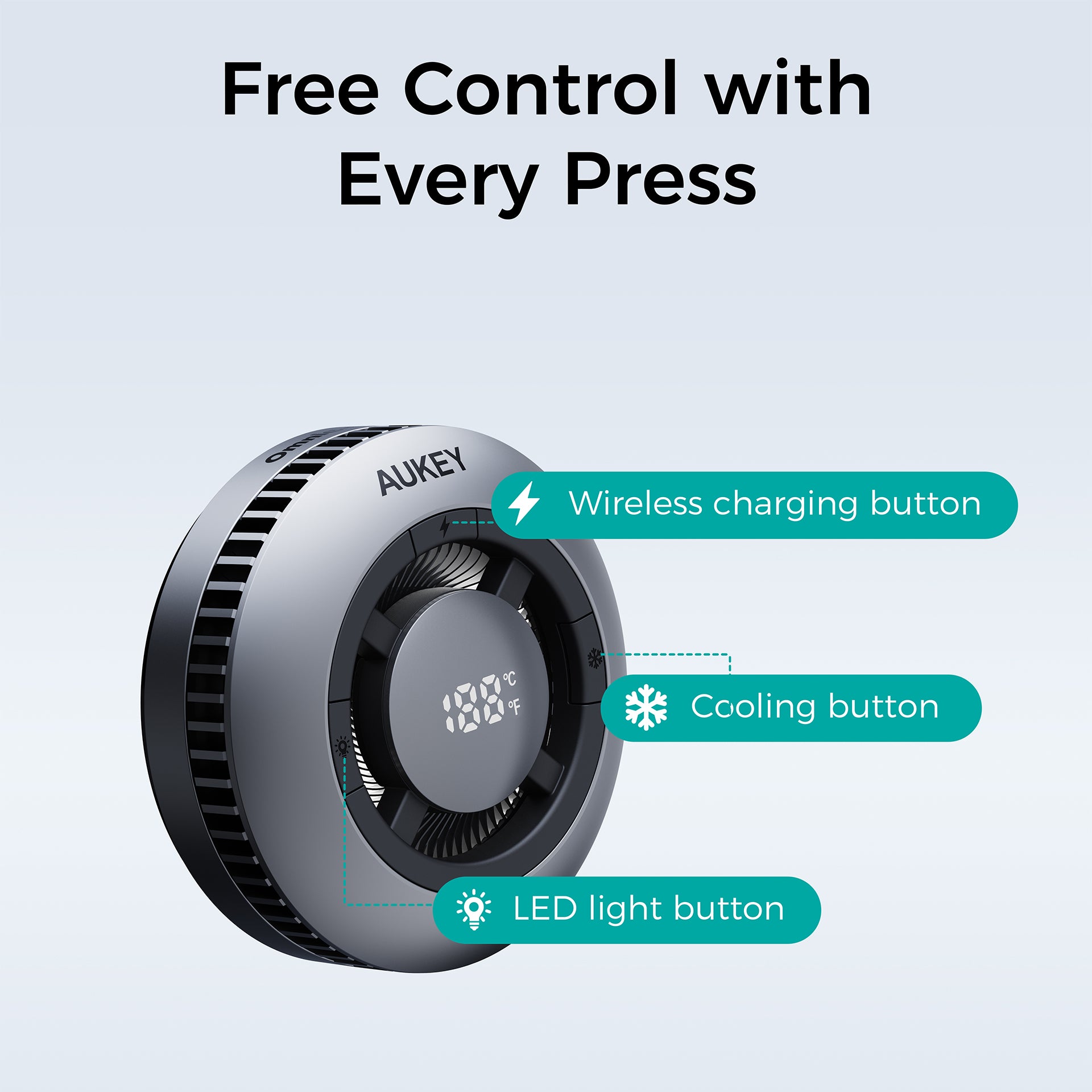 LC-G10 MagFusion GameFrost Qi2 Active Cooling Wireless Charger