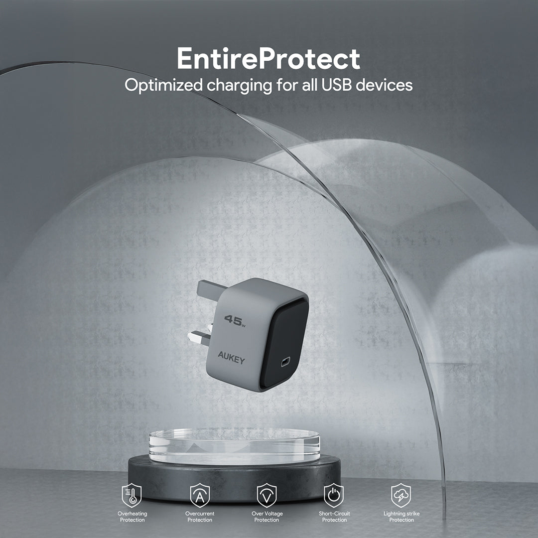 PA-C2 Comet 45W PD Wall Charger with GaN Technology