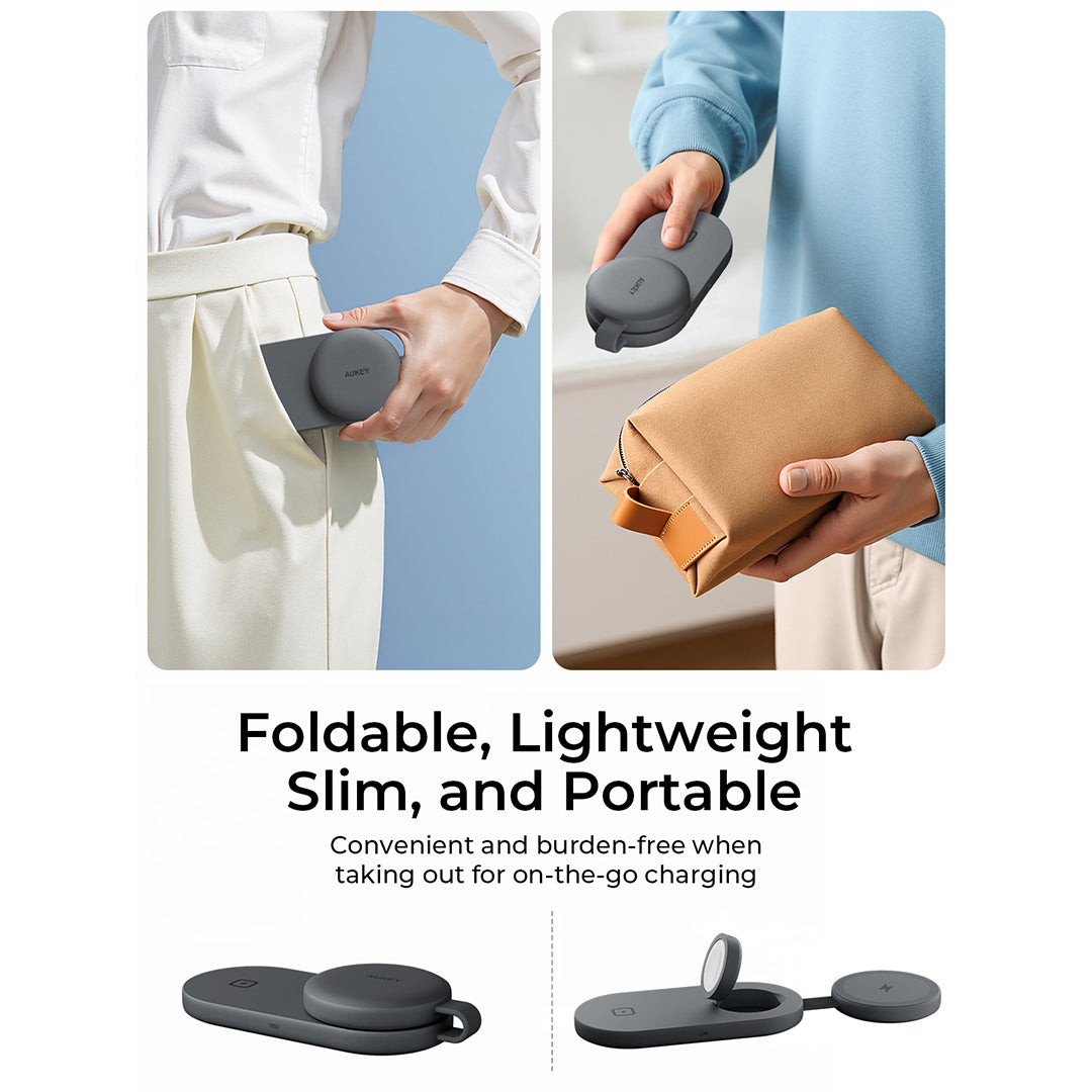 LC-MC313 MagFusion C 3-in-1 Qi2 Foldable Wireless Charging Station