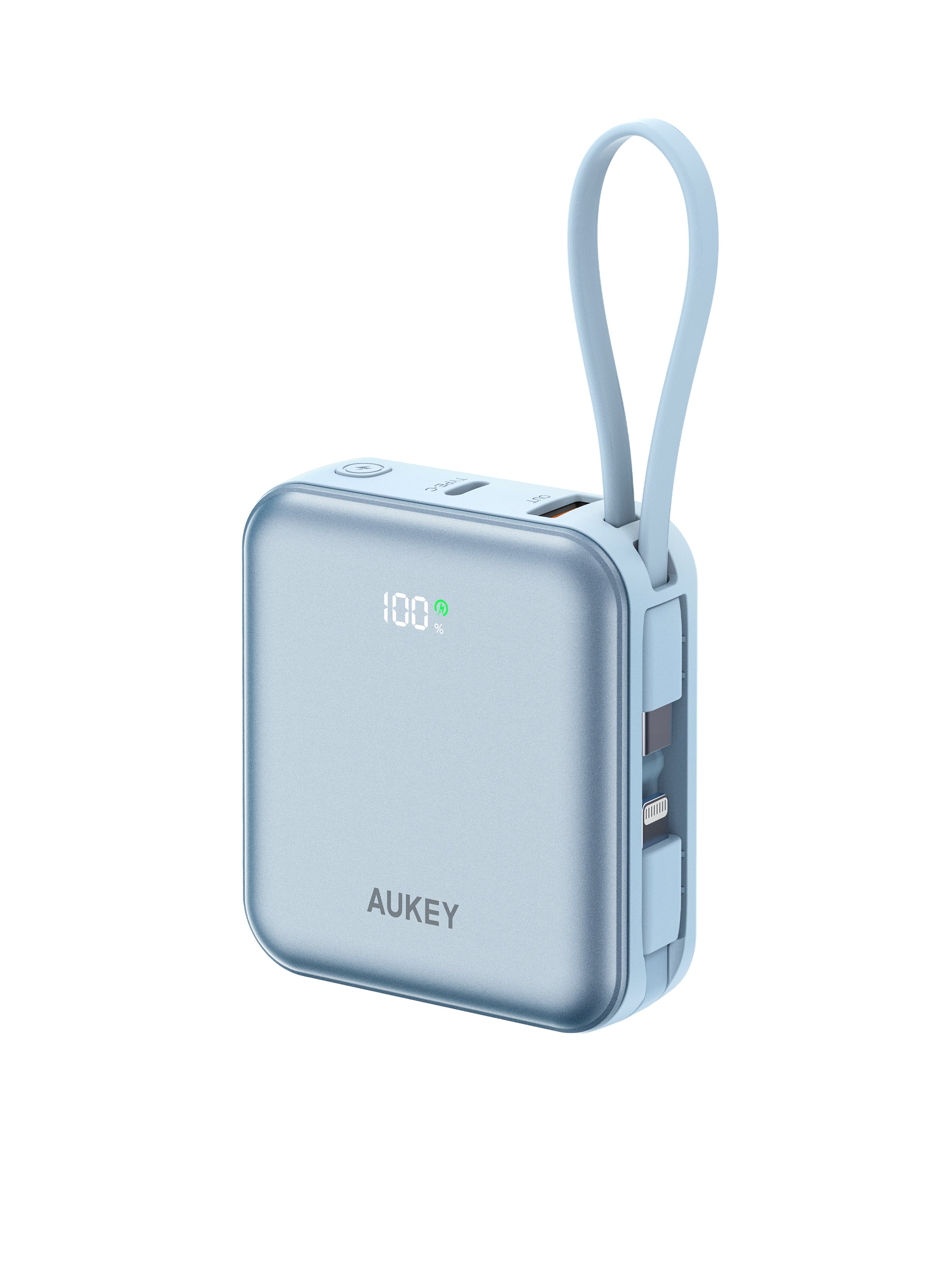 PB-Y91L 10K mAh 22.5W Swivel Mini L Power Bank with USB C and Lightning Cable - CCC Certification