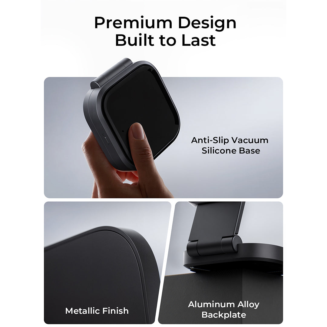 LC-MC211 MagFusion L Qi2 2-in-1 Foldable Magnetic Fast Wireless Charging Station