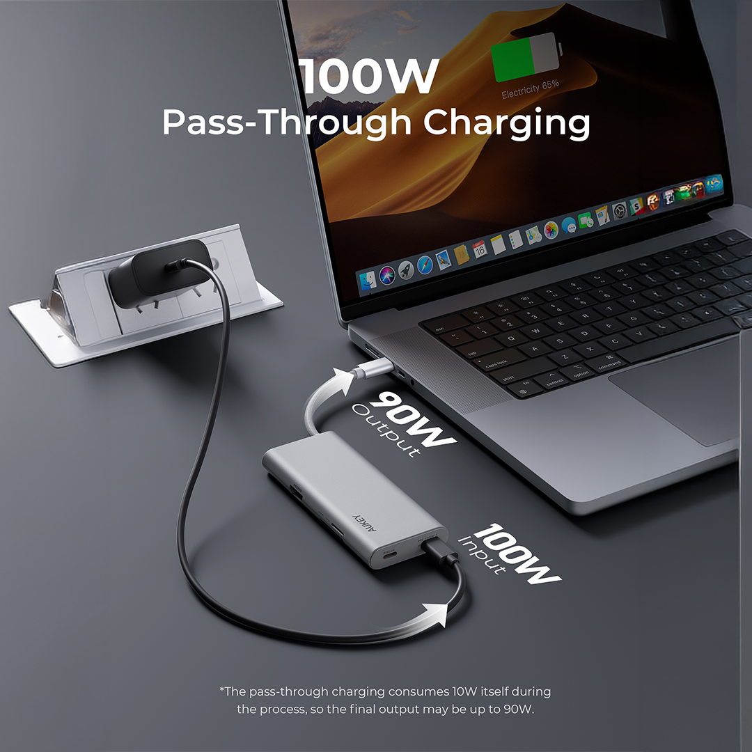 AUKEY UH-CUH07 OfficeDok 7-in-1 Lite USB Hub Adapter