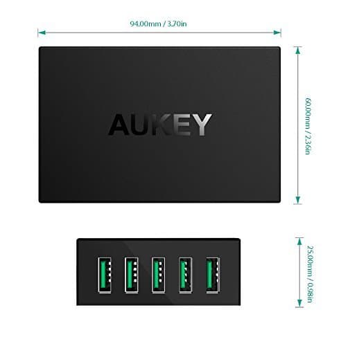 AUKEY PA-U33 50W AiPower 5 USB Port USB Charging Station - Aukey Malaysia Official Store