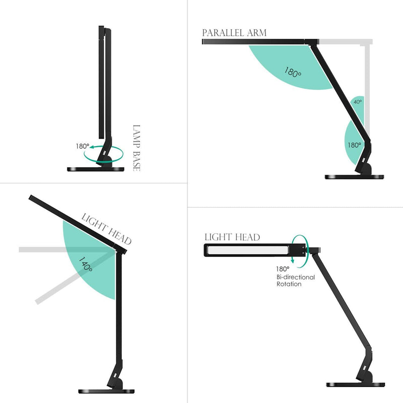AUKEY LT-T1 Aglaia Dimmable LED 4 Modes Desk Lamp - Aukey Malaysia Official Store