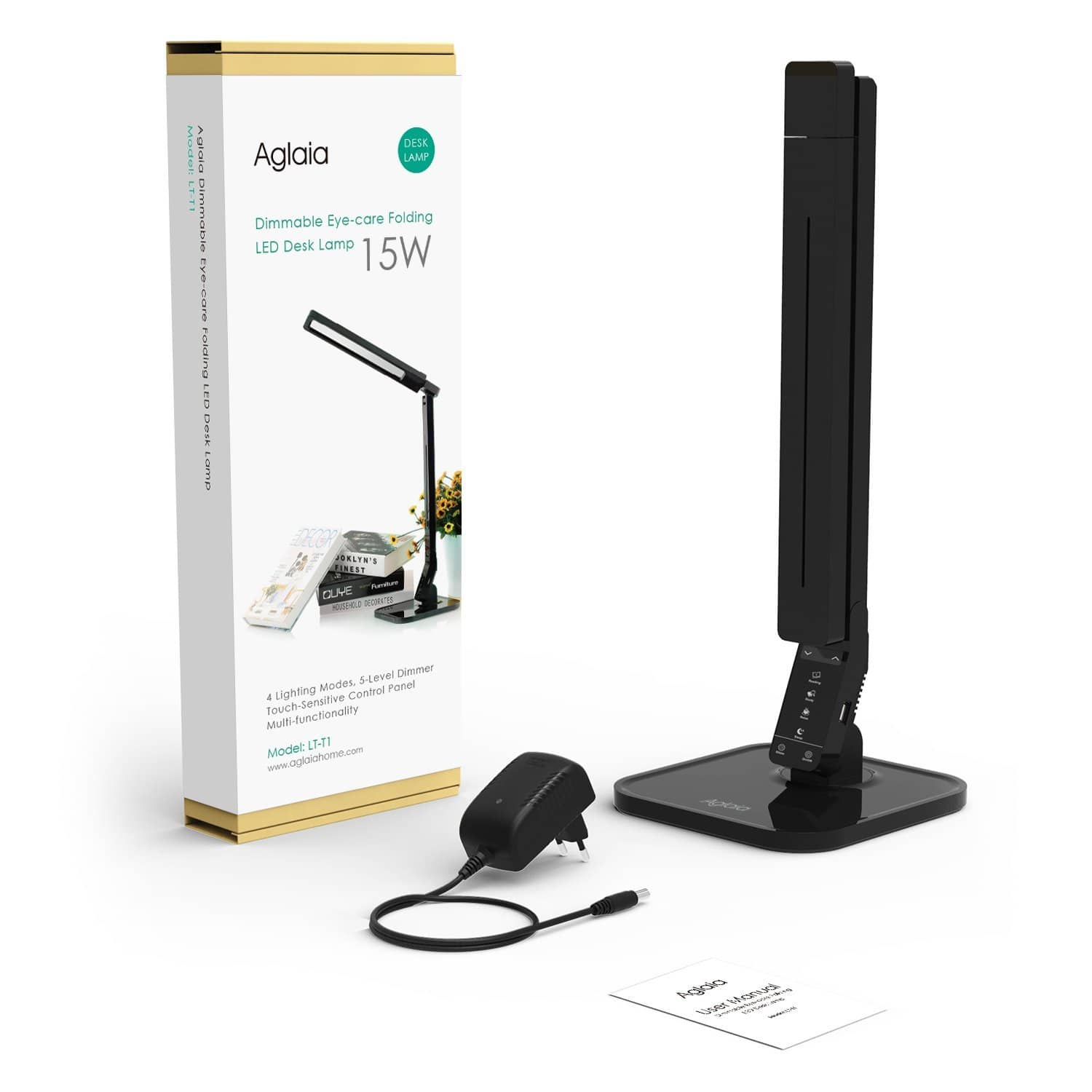 AUKEY LT-T1 Aglaia Dimmable LED 4 Modes Desk Lamp - Aukey Malaysia Official Store