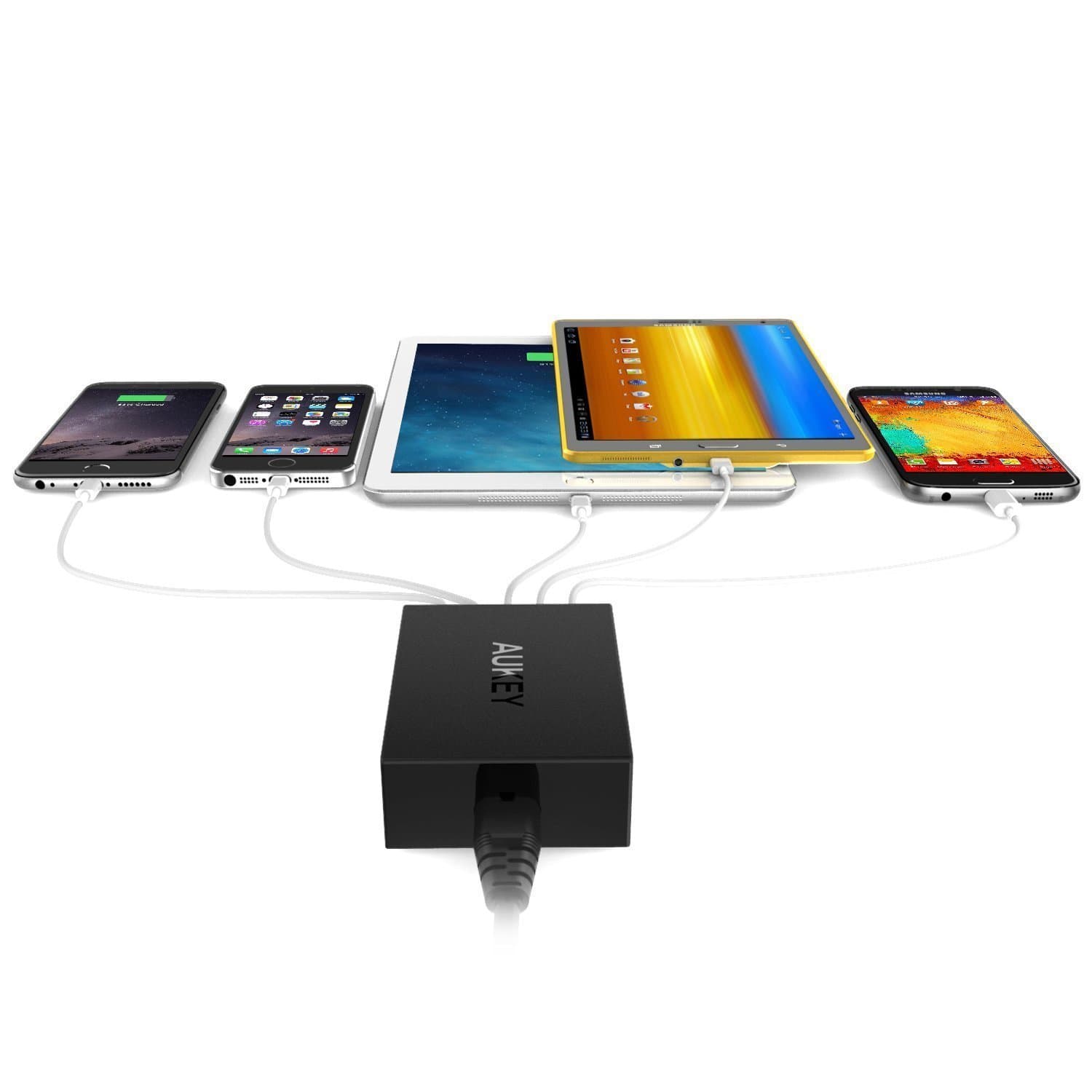 AUKEY PA-U33 50W AiPower 5 USB Port USB Charging Station - Aukey Malaysia Official Store