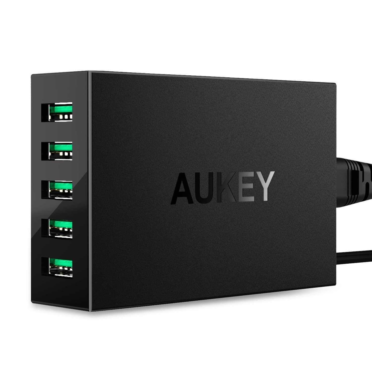 AUKEY PA-U33 50W AiPower 5 USB Port USB Charging Station - Aukey Malaysia Official Store