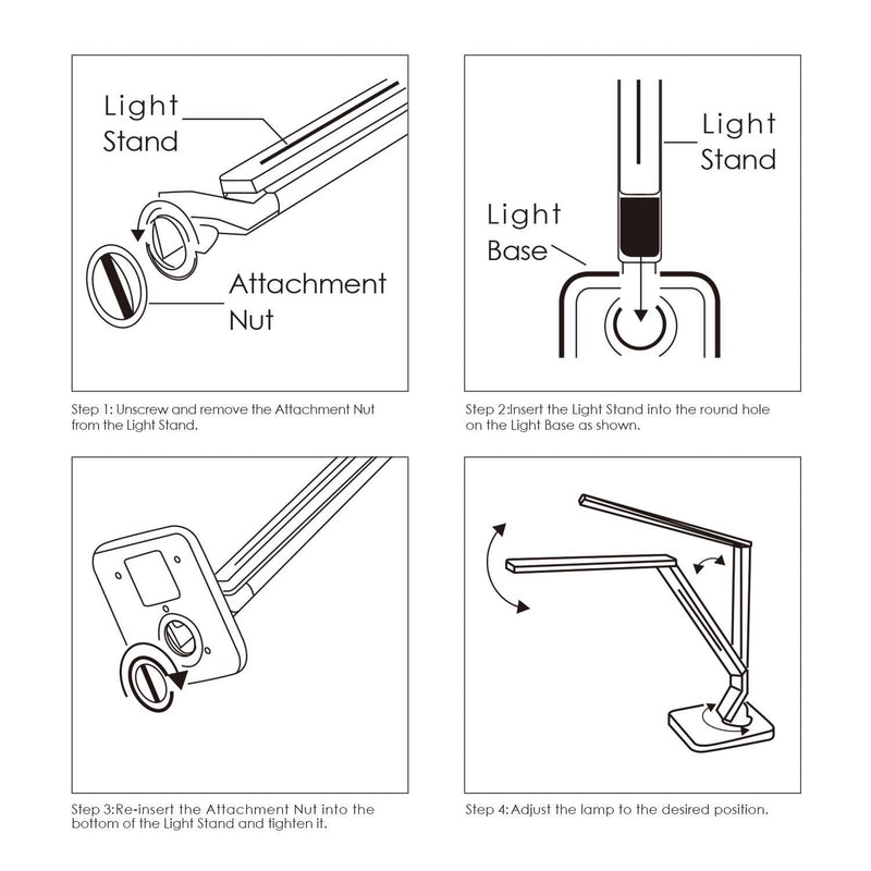 AUKEY LT-T1 Aglaia Dimmable LED 4 Modes Desk Lamp - Aukey Malaysia Official Store