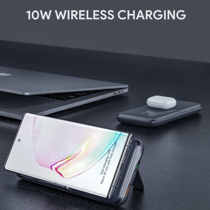 PB-WL03S 20W PD SCP QC 3.0 20000mAh Power Bank With Foldable Stand & 10W Wireless Charging