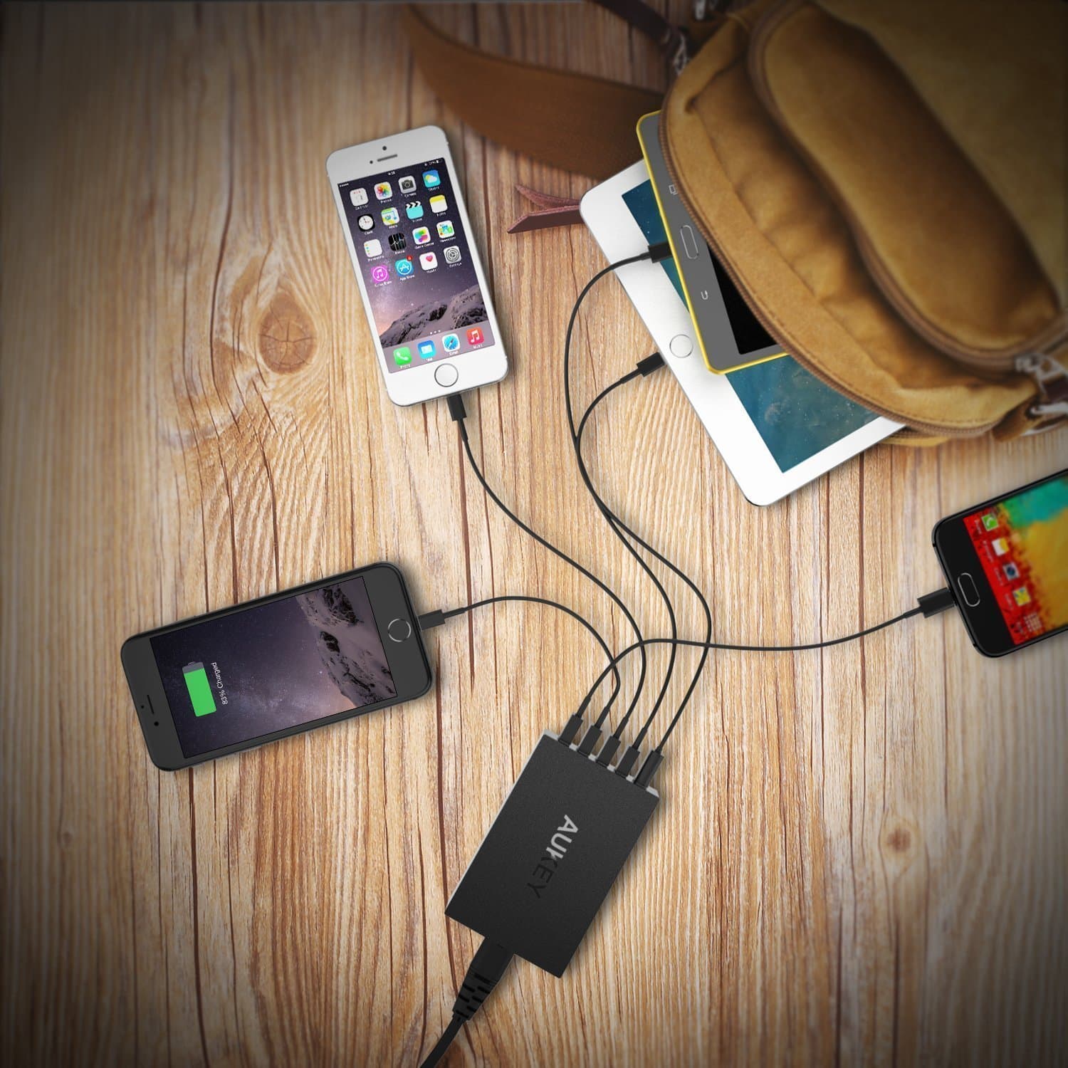 AUKEY PA-U33 50W AiPower 5 USB Port USB Charging Station - Aukey Malaysia Official Store