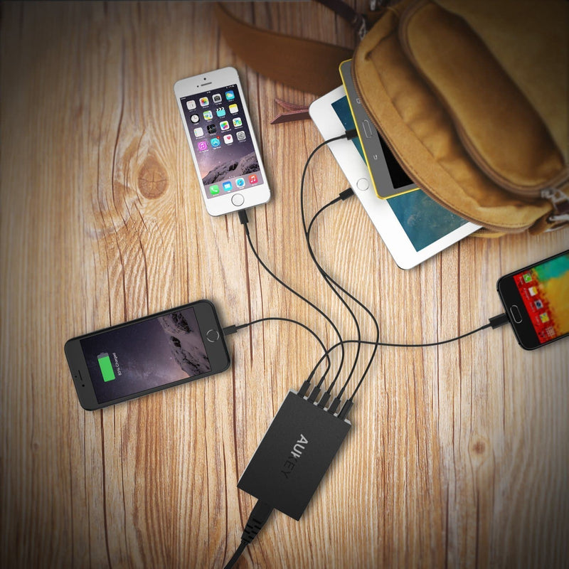 AUKEY PA-U33 50W AiPower 5 USB Port USB Charging Station - Aukey Malaysia Official Store