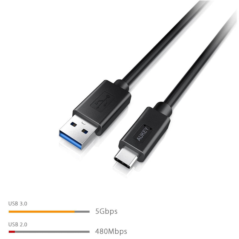 AUKEY CB-C10 Super Speed USB 3.0 to USB-C 1 Meter Cable - Aukey Malaysia Official Store