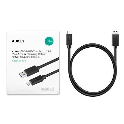 AUKEY CB-C10 Super Speed USB 3.0 to USB-C 1 Meter Cable - Aukey Malaysia Official Store