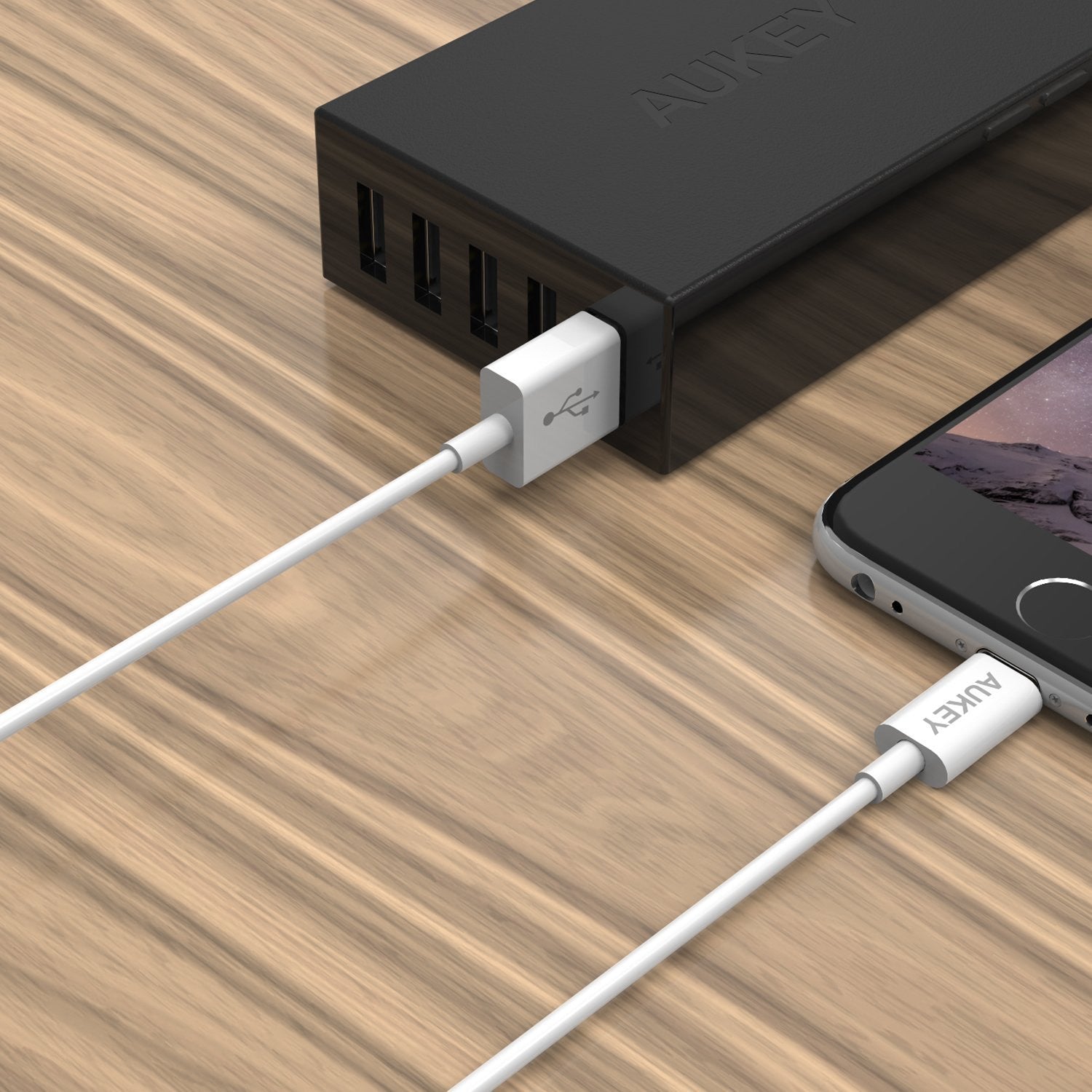 AUKEY CB-D20 MFi Apple Lightning Charge & SYNC Cable - 1 Meter - Aukey Malaysia Official Store