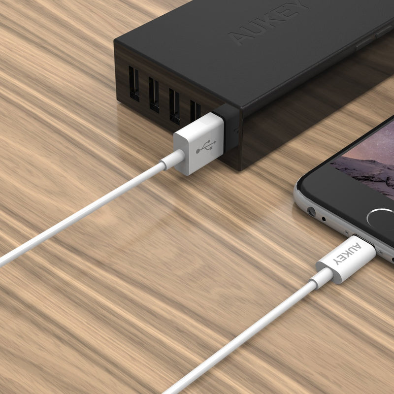 AUKEY CB-D20 MFi Apple Lightning Charge & SYNC Cable - 1 Meter - Aukey Malaysia Official Store