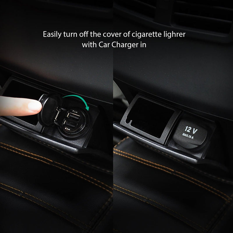 AUKEY CC-S1 Universal True AiPOWER 24W 4.8A Dual Port Car Charger - Aukey Malaysia Official Store