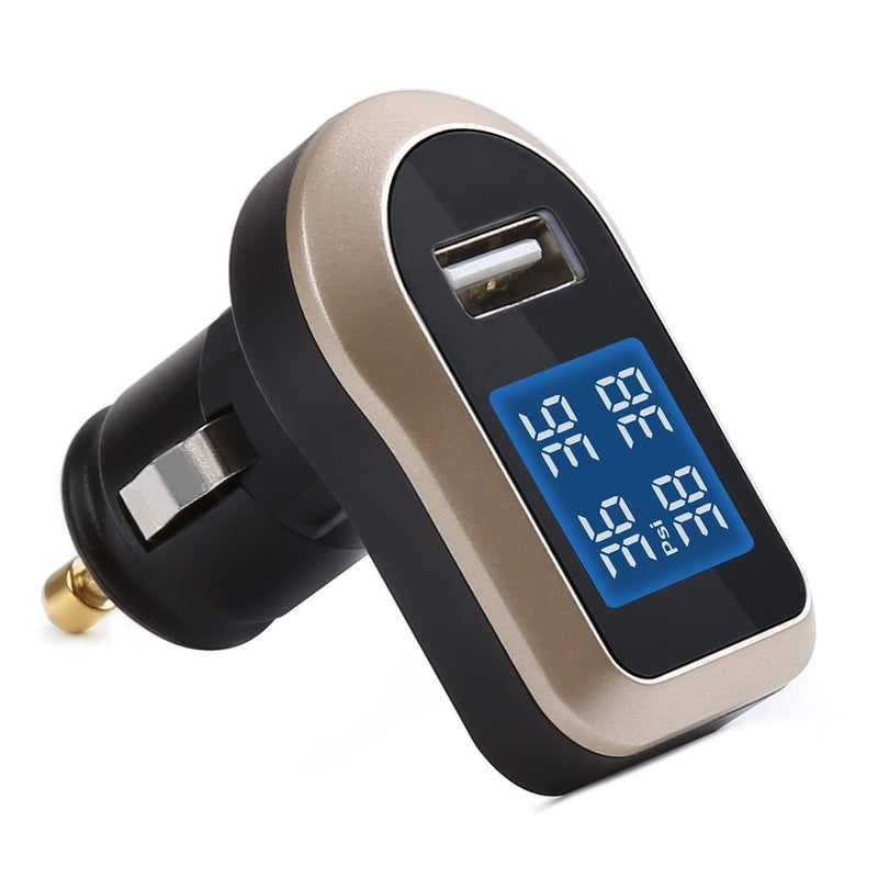 AUKEY TP-CO-001 TPMS Wireless Tyre Pressure Monitoring System with car charger - Aukey Malaysia Official Store