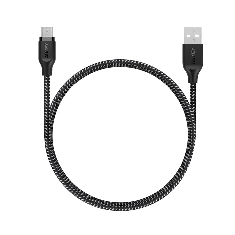 AUKEY CB-AM1 High Performance Nylon Micro USB Cable 1.2 meter - Aukey Malaysia Official Store