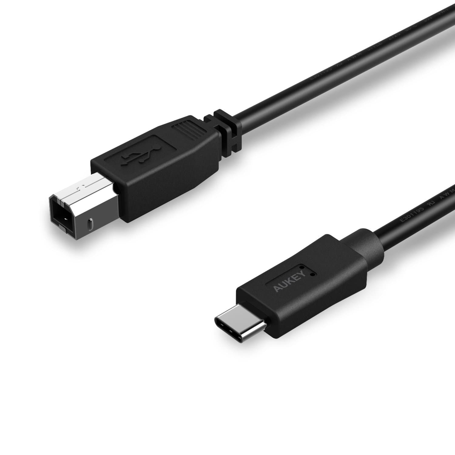 AUKEY CB-C7 USB 2.0 USB-C To USB-B Cable - Aukey Malaysia Official Store