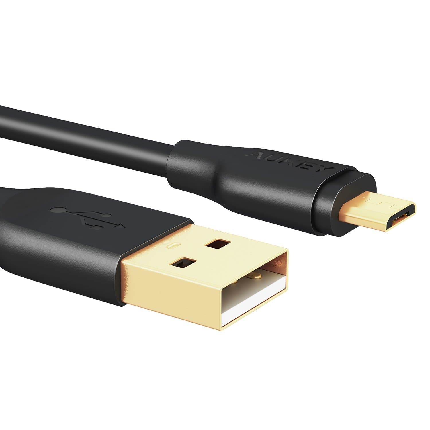 AUKEY CB-MD2 Gold-plated reinforced Qualcomm Quick Charge 2.0/3.0 Micro USB Cable (2M) - Aukey Malaysia Official Store