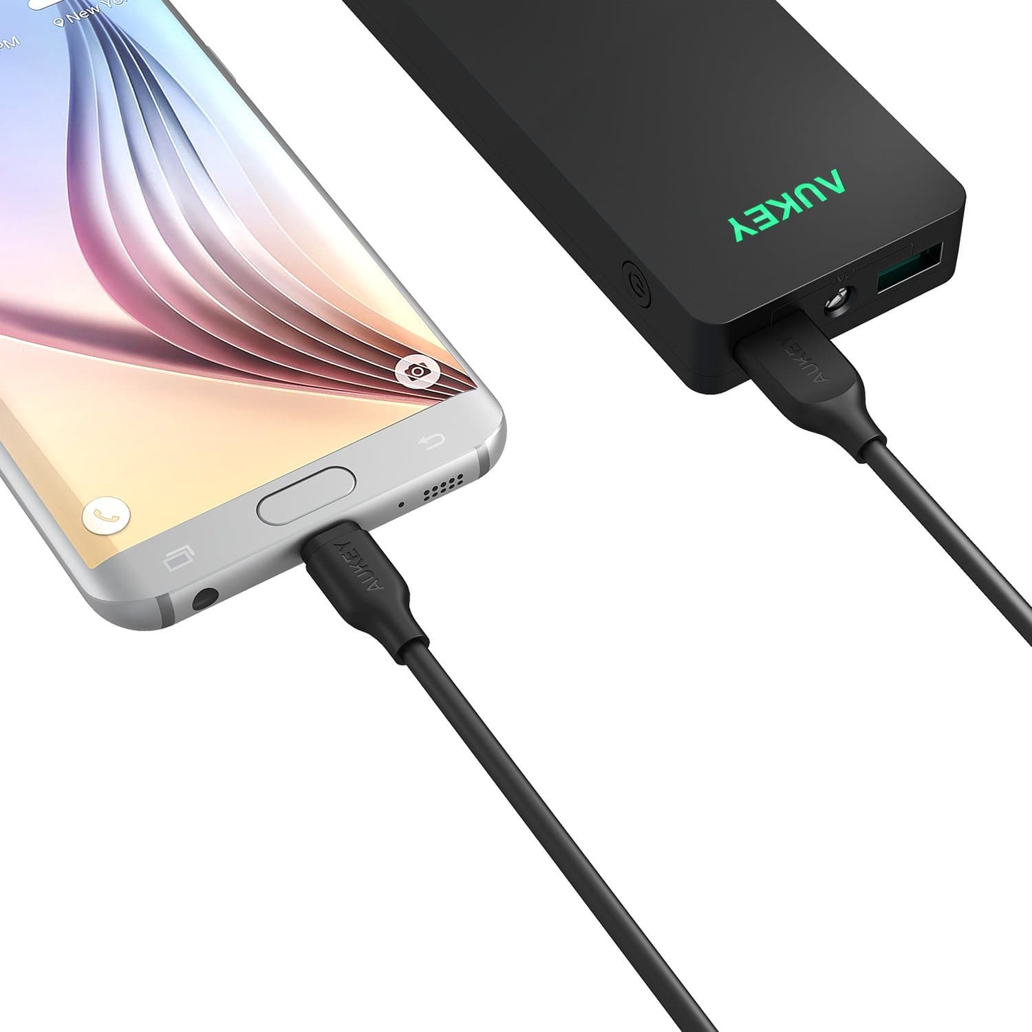 AUKEY CB-MD2 Gold-plated reinforced Qualcomm Quick Charge 2.0/3.0 Micro USB Cable (2M) - Aukey Malaysia Official Store
