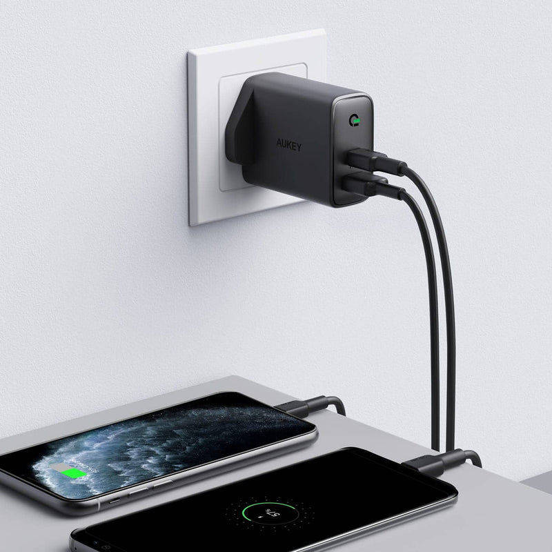 PA-D1 Focus Duo 30W Power Delivery Dual-Port PD Charger with Dynamic Detect