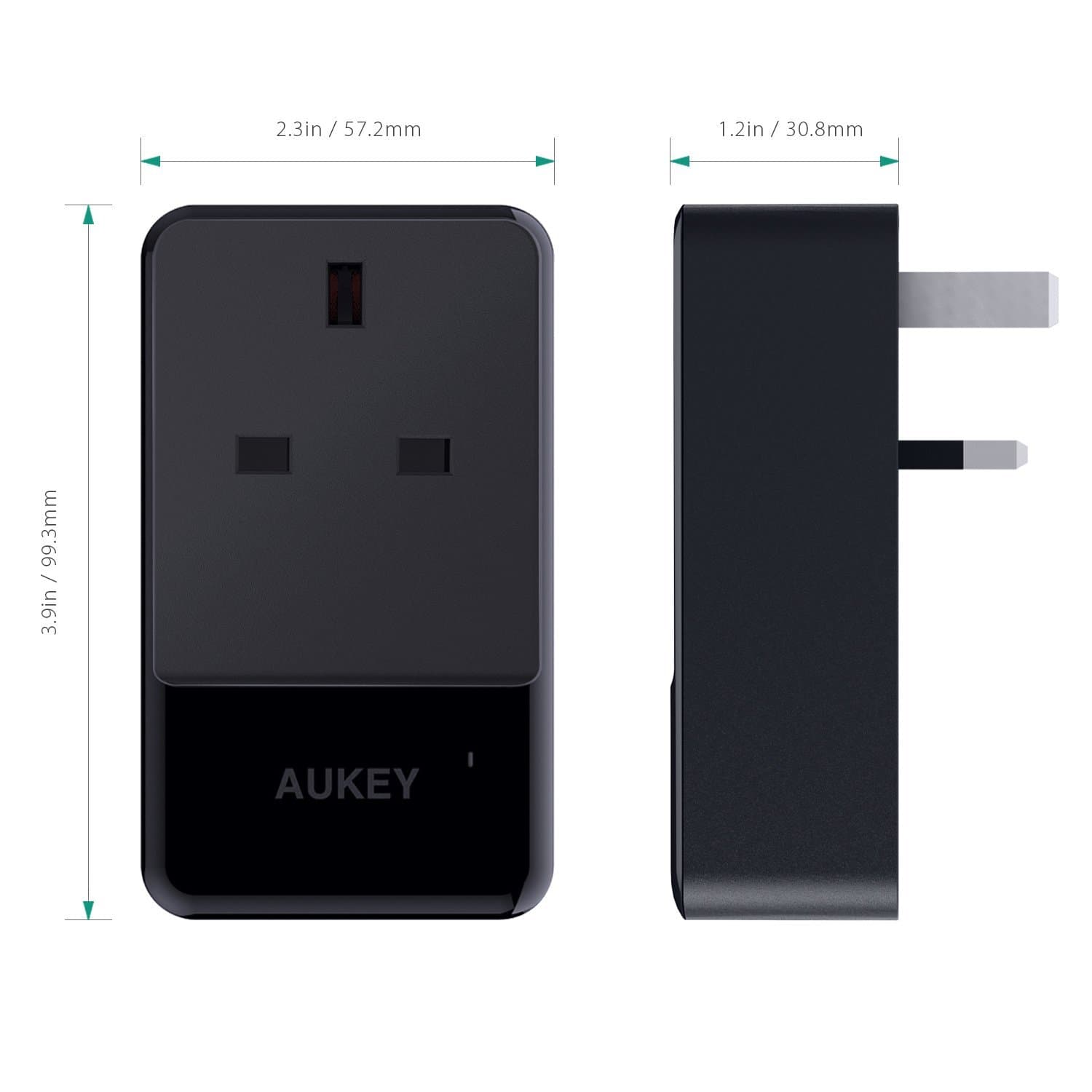 AUKEY PA-S11 PowerHub Mini 4 USB Port With 1 Socket Travel Charger - Aukey Malaysia Official Store