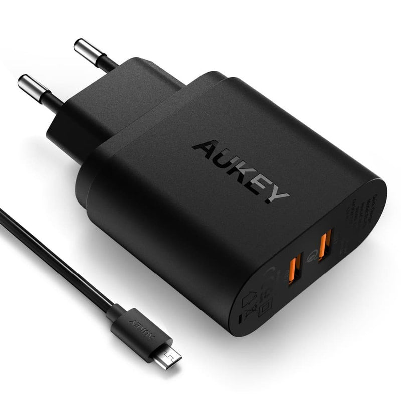 AUKEY PA-T16 Dual USB Qualcomm Quick Charge 3.0 Charger - Aukey Malaysia Official Store