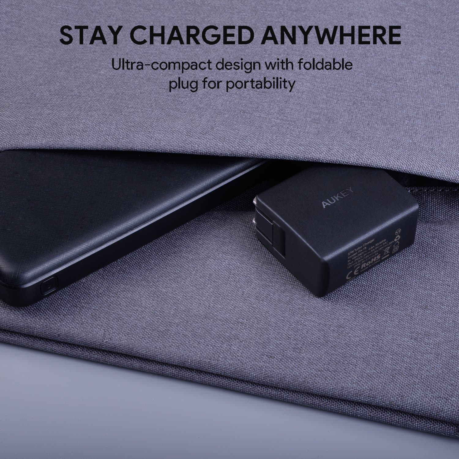 AUKEY PA-Y8 27W Qualcomm Quick Charge 4.0 with Power Delivery 3.0 Charger - EU Plug - Aukey Malaysia Official Store