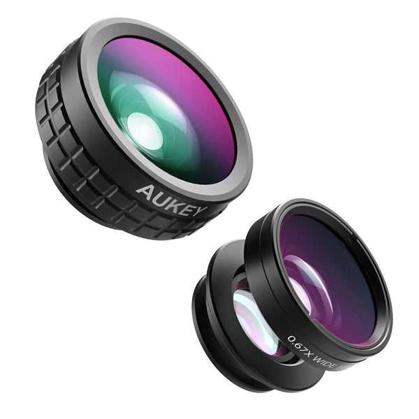 AUKEY PL-A6 Optic Pro 180° Fisheye + 110° Wide Angle + 10x Macro Mini Clip-on Lens - Aukey Malaysia Official Store
