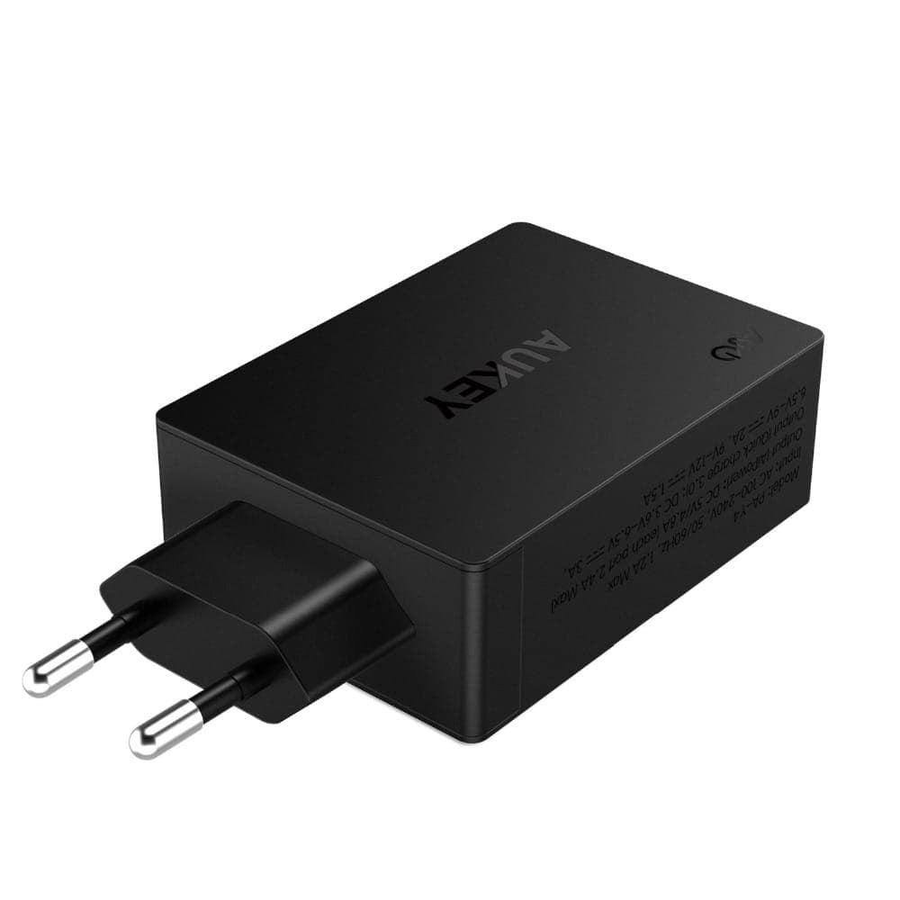 AUKEY PA-Y4 42W Qualcomm Quick Charge 3.0 3 USB C Travel Charger - Aukey Malaysia Official Store