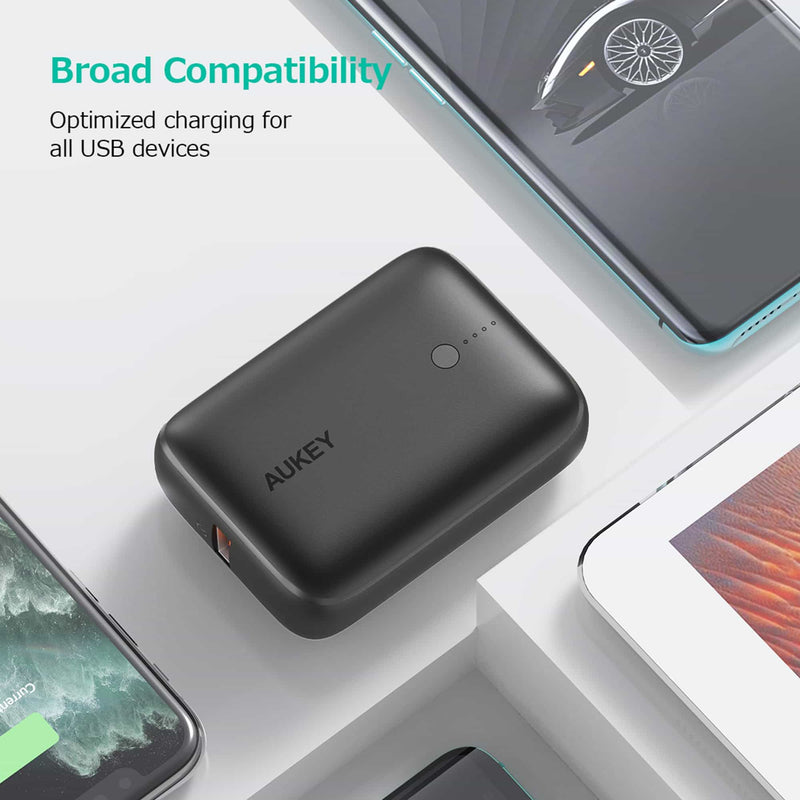 PB-N83S 20W USB C PD & USB QC3.0 SCP 10000mAH Mini Power Bank