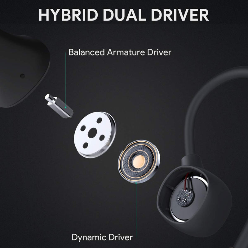 EP-B80 Key Series Bluetooth 5.0 Hybrid Dual Driver aptX Wireless Headphones Earbuds