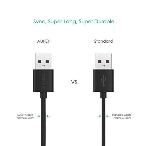 AUKEY CB-D11 20AWG 3.2 meter Micro USB 2.0 Quick Charge 3.0 Cable - Aukey Malaysia Official Store