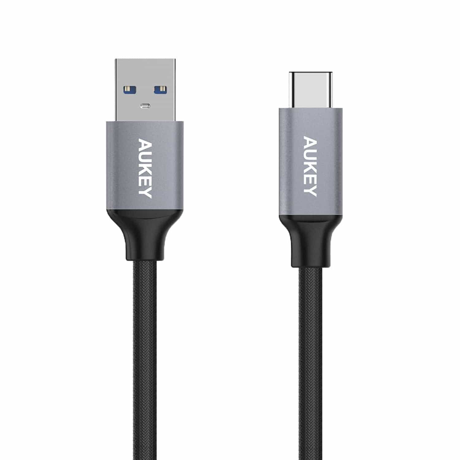 CB-CD1 USB-C to USB 3.0 Quick Charge 3.0 Nylon Braided Cable - 0.3M