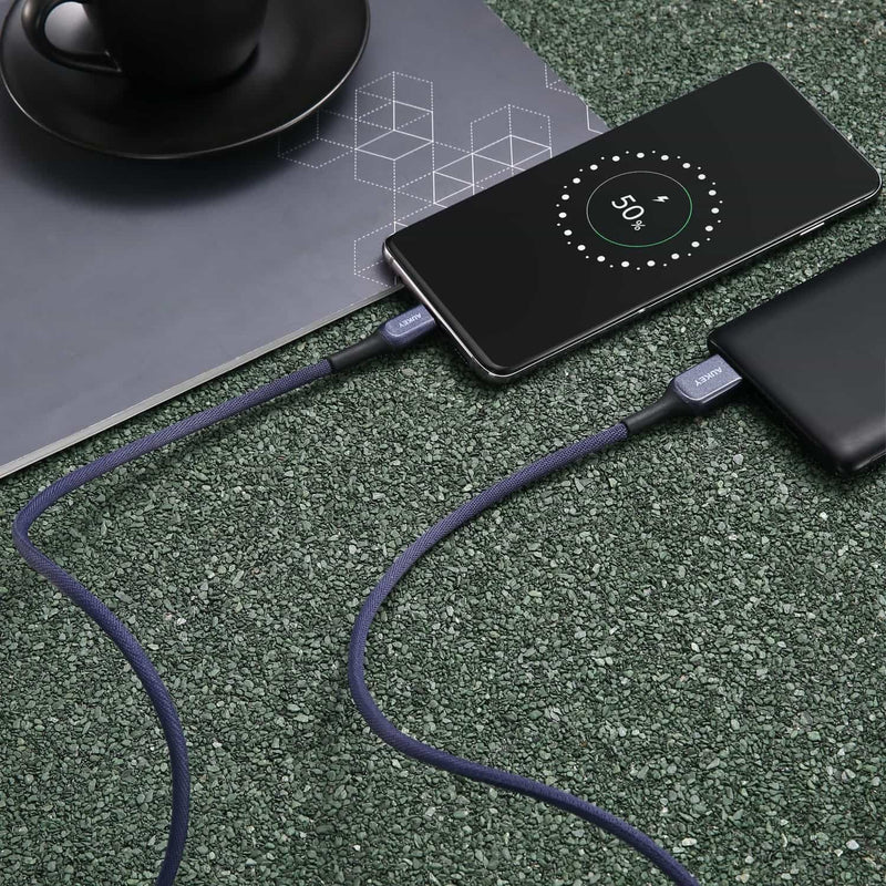 CB-AKC2 USB A To USB C Quick Charge 3.0 Kevlar Cable - 2M