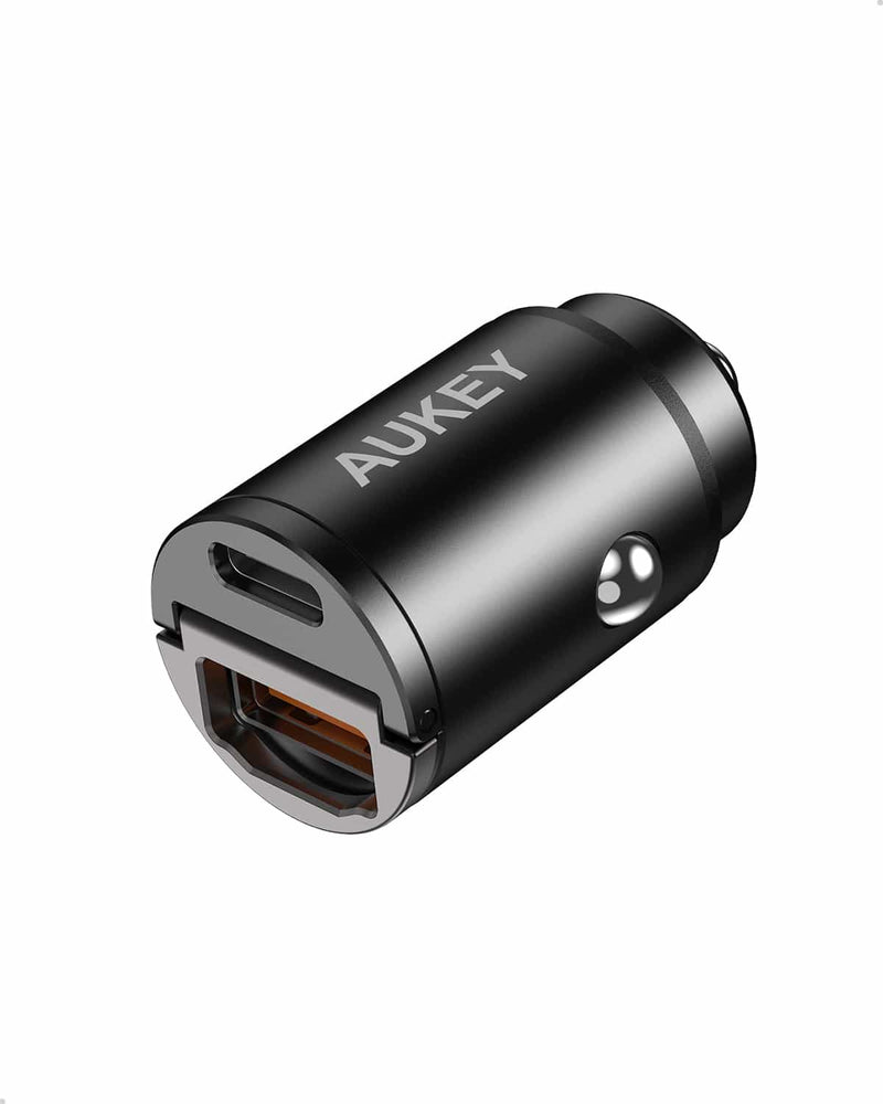 CC-A3 30W PD Metal Dual Port Fast Car Charger with PPS & QC 3.0