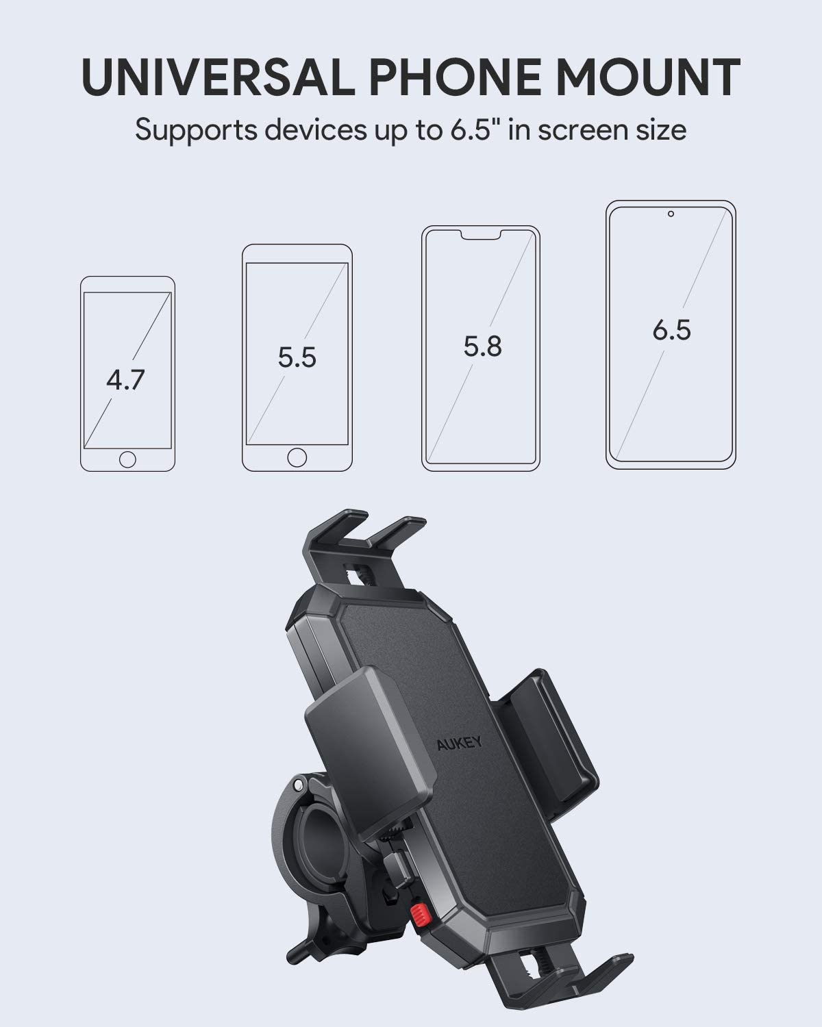 HD-C51 Shake 360 Rotation Bicycle Motorcycle Motor Phone Mount