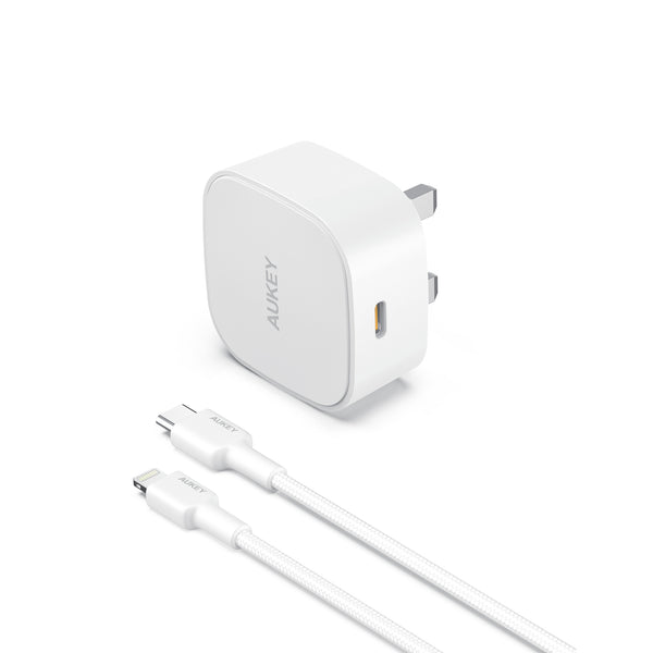 PA-Y25 20W Power Deliver USB C Mini Charger With MFI USB C To Lightning Cable