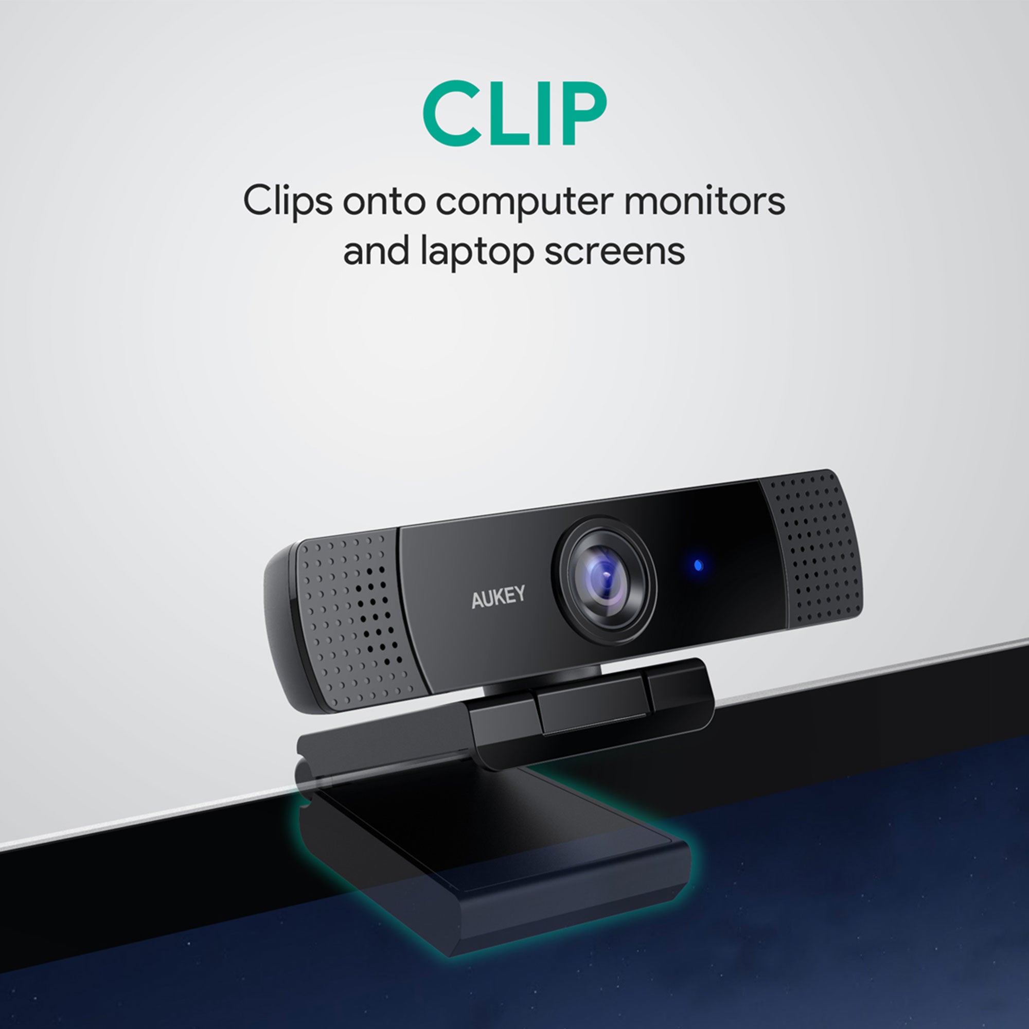 PC-LM1E 1080p FHD Webcam Live Streaming Camera with Stereo Microphone