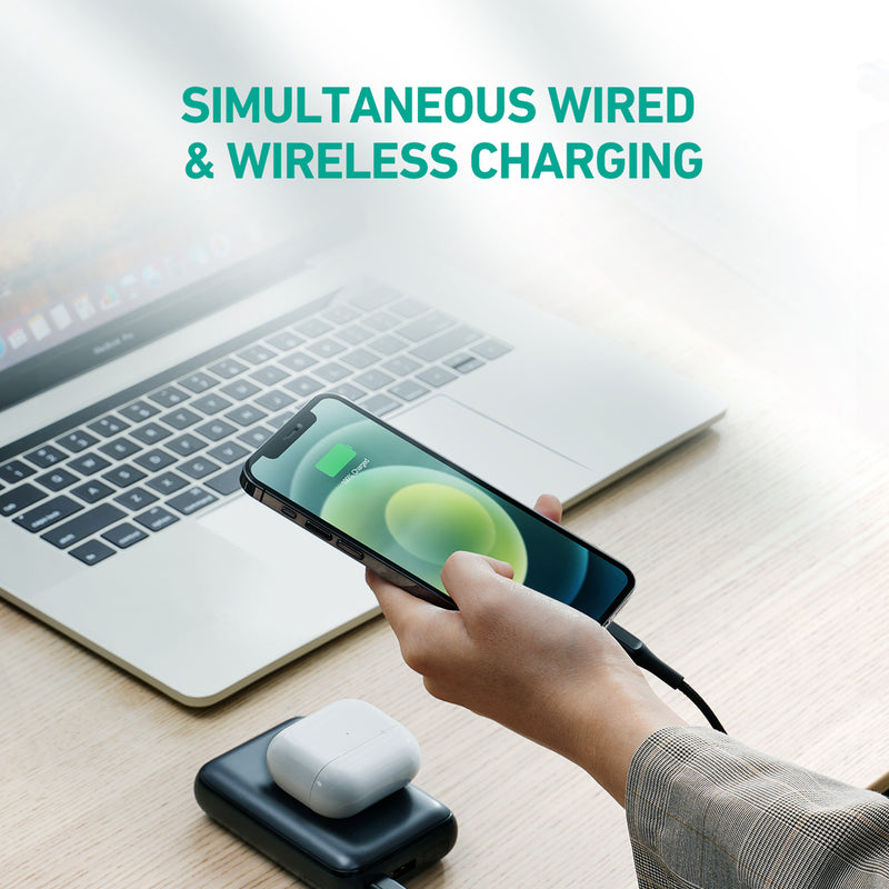 PB-WL01S 10000mAh Basix Pro Mini Wireless Charging Power Bank (20W Power Delivery)