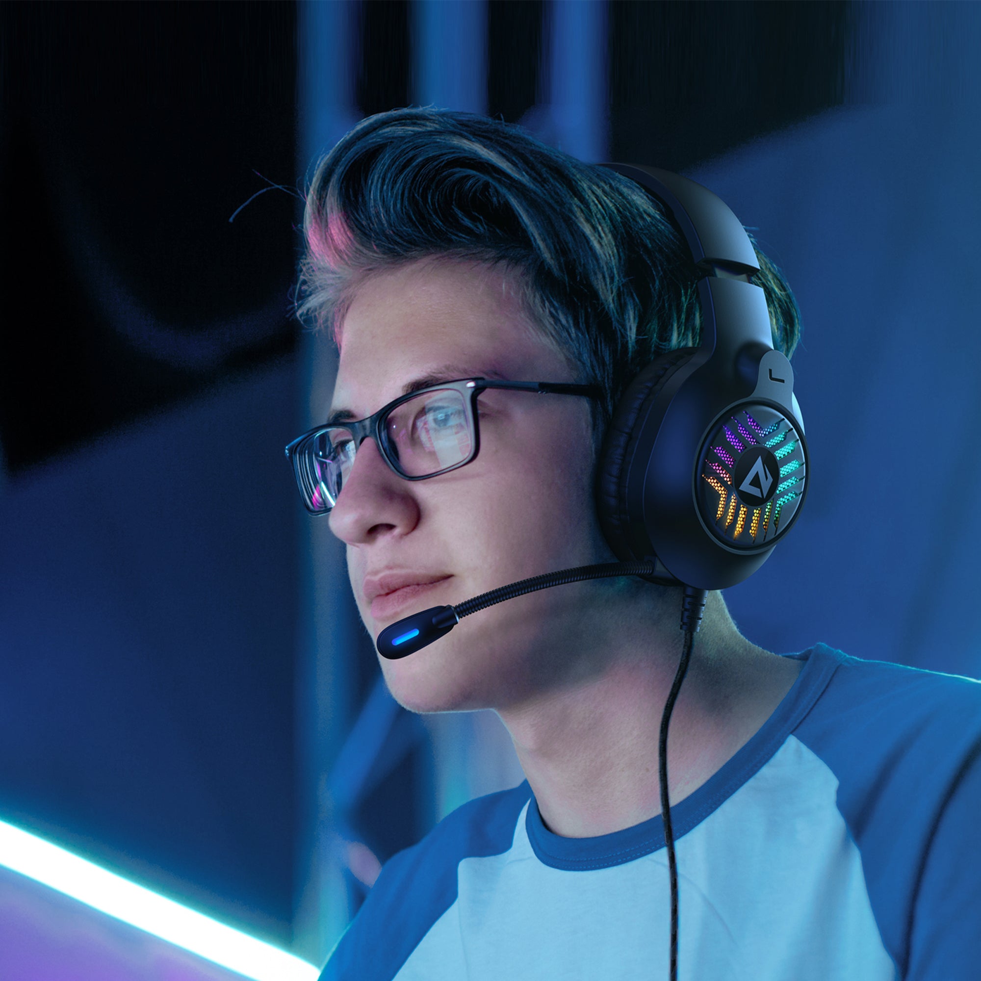 GH-X1 RGB Gaming Over Ear Headset with Mic