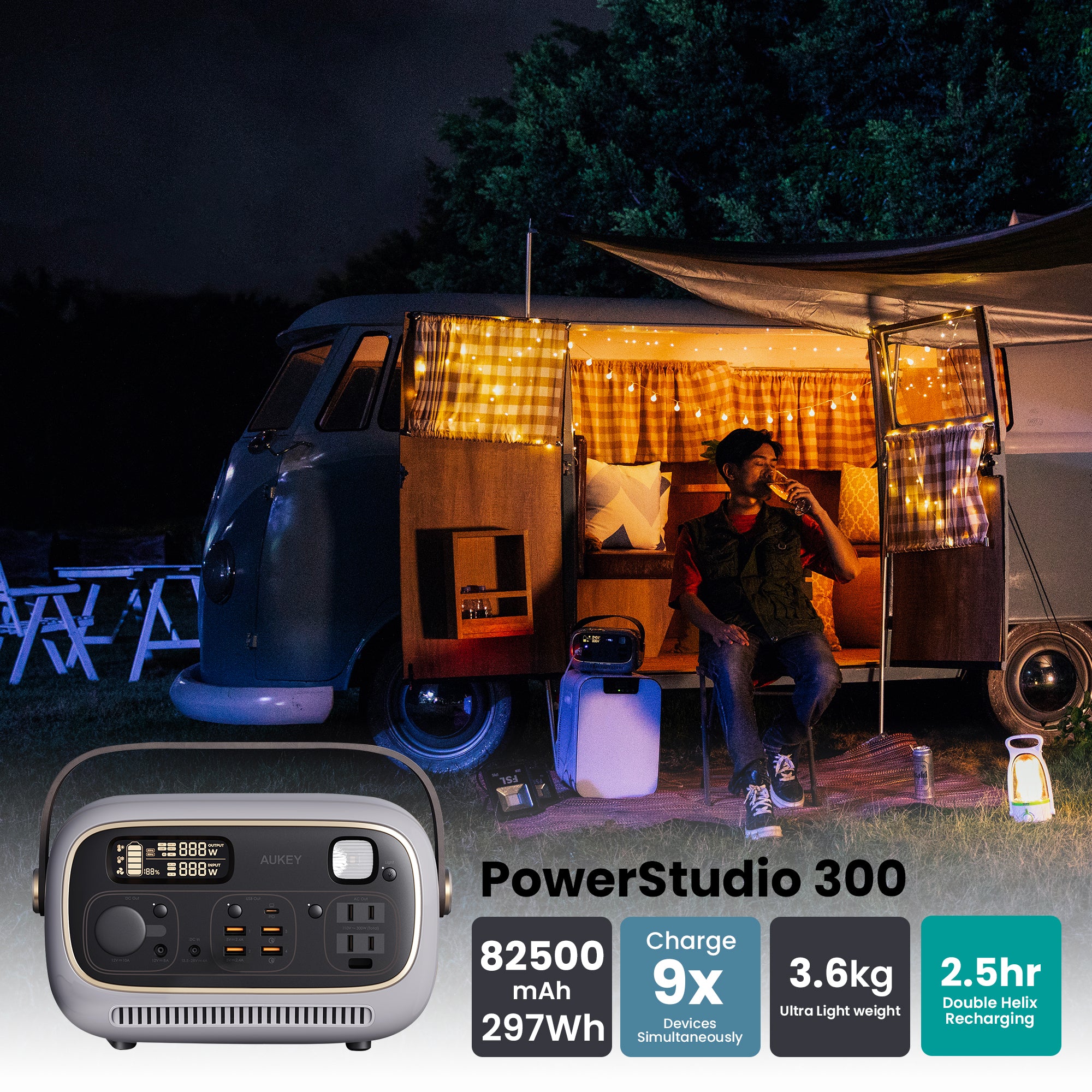 PS-RE03 PowerStudio 300 297Wh Power Station